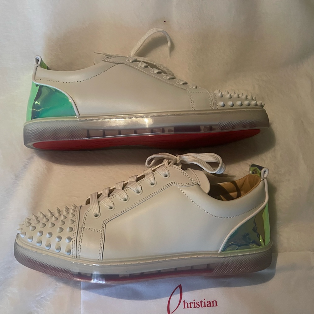 Authentic Louis Vuitton men’s white tennis shoes